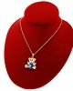@3138 Złoty łańcuszek Austrian Crystal 40+5 naszyjnik pozłacany 14K Xuping miś